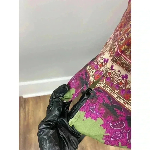 Soft Surroundings Luciana Paisley Women's S Blouse Scallop Sleeves Colorful - Picture 6 of 11